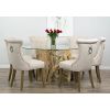1.5m Java Root Circular Dining Table with 6 Natural Windsor Ring Back Dining Chairs - 1