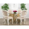 1.5m Java Root Circular Dining Table with 6 Paloma Chairs - 0