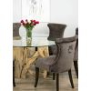 1.5m Java Root Dining Table with 6 Velveteen Ring Back Dining Chairs - 3