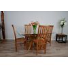 1.5m x 1.2m Reclaimed Teak Root Rectangular Dining Table with 4 or 6 Santos Chairs  - 1