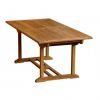 1.6m Teak Rectangular Pedestal Table with 6 Marley Chairs  - 3