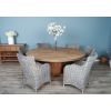 1.8m Reclaimed Teak Character Dining Table with 6 or 8 Donna Chairs - 0