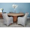 1.8m Reclaimed Teak Character Dining Table with 6 or 8 Donna Chairs - 3