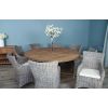 1.8m Reclaimed Teak Character Dining Table with 6 or 8 Donna Chairs - 8