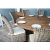 1.8m Reclaimed Teak Character Dining Table with 8 Latifa Chairs - 5