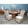 1.8m Reclaimed Teak Character Dining Table with 8 Latifa Chairs - 4
