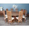 1.8m Reclaimed Teak Character Dining Table with 8 or 10 Vikka Chairs - 1
