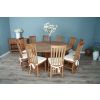 1.8m Reclaimed Teak Character Dining Table with 8 or 10 Santos Chairs - 11