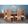 1.8m Reclaimed Teak Character Dining Table with 8 or 10 Vikka Chairs - 7
