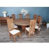 1.8m Reclaimed Teak Character Dining Table with 8 or 10 Vikka Chairs - 9