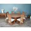 1.8m Reclaimed Teak Character Dining Table with 8 or 10 Santos Chairs - 0