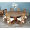 1.8m Reclaimed Teak Character Dining Table with 8 or 10 Santos Chairs - 2