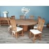 1.8m Reclaimed Teak Character Dining Table with 8 or 10 Santos Chairs - 6