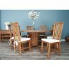 1.8m Reclaimed Teak Character Dining Table with 8 or 10 Santos Chairs - 7
