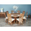 1.8m Reclaimed Teak Character Dining Table with 8 or 10 Santos Chairs - 8
