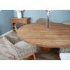 1.8m Reclaimed Teak Character Dining Table with 6 Scandi Armchairs - 5