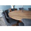 1.8m Reclaimed Teak Character Dining Table with 8 Windsor Ring Back Chairs - 5