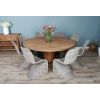 1.8m Reclaimed Teak Character Dining Table with 8 Stackable Zorro Chairs - 0