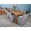 1.8m Reclaimed Teak Taplock Dining Table with 6 Donna Chairs - 0