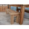 1.8m Reclaimed Teak Taplock Dining Table with 2 Backless Benches - 8