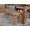 1.8m Reclaimed Teak Taplock Dining Table with 2 Backless Benches - 11