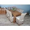 1.8m Reclaimed Teak Taplock Dining Table with 6 or 8 Latifa Chairs - 2