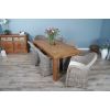 1.8m Reclaimed Teak Taplock Dining Table with 6 Riviera Chairs - 3