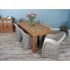 1.8m Reclaimed Teak Taplock Dining Table with 6 Riviera Chairs - 1
