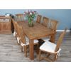 1.8m Reclaimed Teak Taplock Dining Table with 6 or 8 Santos Chairs - 0