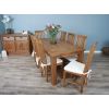 1.8m Reclaimed Teak Taplock Dining Table with 6 or 8 Santos Chairs - 4