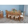 1.8m Reclaimed Teak Taplock Dining Table with 6 or 8 Santos Chairs - 7