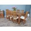 1.8m Reclaimed Teak Taplock Dining Table with 6 or 8 Santos Chairs - 2