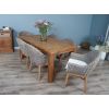 1.8m Reclaimed Teak Taplock Dining Table with 6 Scandi Armchairs - 0