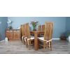 1.8m Reclaimed Teak Taplock Dining Table with 6 or 8 Vikka Chairs - 3