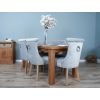 1.8m Reclaimed Teak Taplock Dining Table with 6 Windsor Ring Back Chairs  - 2