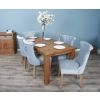 1.8m Reclaimed Teak Taplock Dining Table with 6 Windsor Ring Back Chairs  - 3