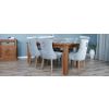 1.8m Reclaimed Teak Taplock Dining Table with 6 Windsor Ring Back Chairs  - 5