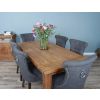 1.8m Reclaimed Teak Taplock Dining Table with 6 Windsor Ring Back Chairs  - 9