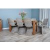 1.8m Reclaimed Teak Taplock Dining Table with 8 Stackable Zorro Chairs - 3