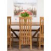 2m Reclaimed Teak Dinklik Dining Table with 1 Backless Bench & 3 Santos Chairs    - 2