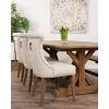2m Reclaimed Teak Dinklik Dining Table with 1 Backless Bench & 3 Windsor Ring Back Chairs    - 1
