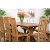 2m Reclaimed Teak Dinklik Dining Table with 1 Backless Bench & 5 Santos Chairs    - 2