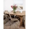 2m Reclaimed Teak Dinklik Dining Table with 8 Stackable Zorro Chairs    - 3