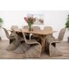 2m Reclaimed Teak Dinklik Dining Table with 8 Stackable Zorro Chairs    - 2