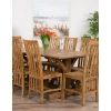 2m Reclaimed Teak Dinklik Dining Table with 8 Santos Chairs    - 1