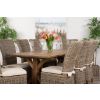 2m Reclaimed Teak Dinklik Dining Table with 8 Latifa Chairs    - 2