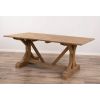 2m Reclaimed Teak Dinklik Dining Table with 1 Backless Bench & 5 Latifa Chairs    - 3