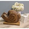 Reclaimed Teak Root Sculpture - Snail - 2