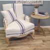 American Oak Beaumont Stripe Sofa Chair - 1