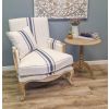 American Oak Beaumont Stripe Sofa Chair - 0